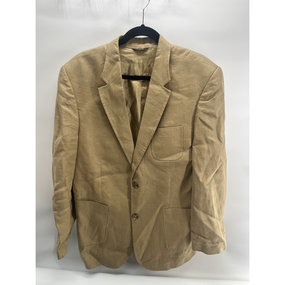 Vintage Banana Republic men's beige linen blazer 44R